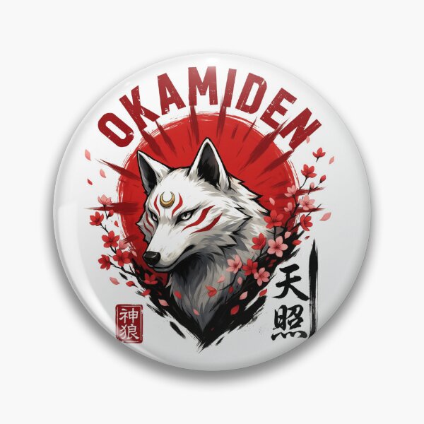 Aperçu de l'œuvre Okamiden Loup japonais Mythologie japonaise Déesse soleil Amaterasu créée et vendue par velorea.