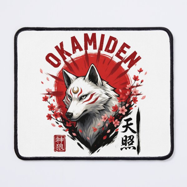 Item preview, Okamiden, Lobo Japonés, Mitología Japonesa, Diosa del Sol Amaterasu designed and sold by velorea.
