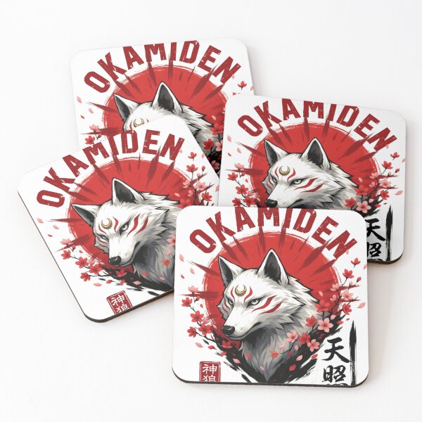 Item preview, Okamiden, Lobo Japonés, Mitología Japonesa, Diosa del Sol Amaterasu designed and sold by velorea.