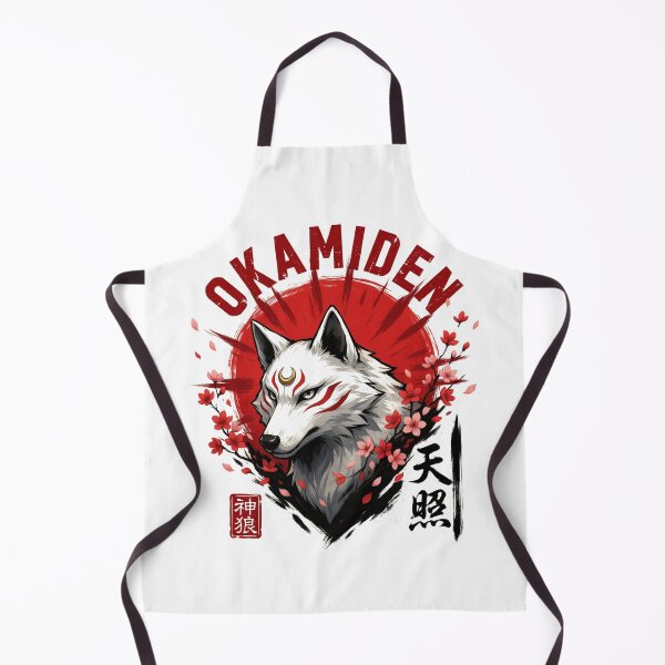 Item preview, Okamiden Japanese Wolf Japanese Mythology Sun God Amaterasu designed and sold by velorea.