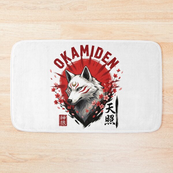 Item preview, Okamiden Japanese Wolf Japanese Mythology Sun God Amaterasu  designed and sold by velorea.