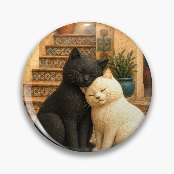 Item preview, Charming Courtyard with Cats designed and sold by Andy Gambino Art.