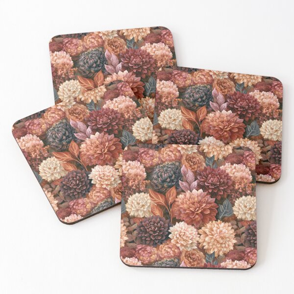 Item preview, Elegant Dahlias Print  - Birth Flower Pattern  - Christmas Gifts For Mom designed and sold by RoyalStarsPatts.