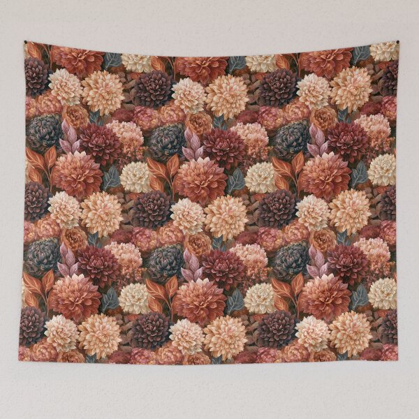 Item preview, Elegant Dahlias Print - Birth Flower Pattern - Christmas Gifts For Mom designed and sold by RoyalStarsPatts.