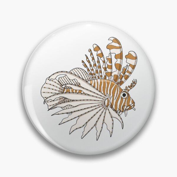 Item preview, Illustration with lionfish designed and sold by RizikCat.