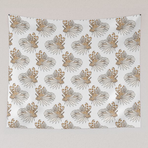 Item preview, Illustration with lionfish designed and sold by RizikCat.
