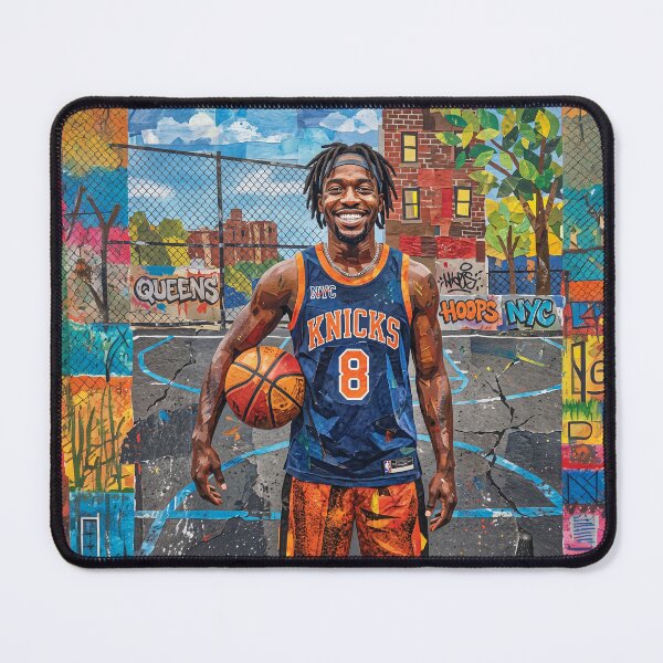 Item preview, NYC Gritty Street Basketball Player Portrait designed and sold by Home Decor Art.