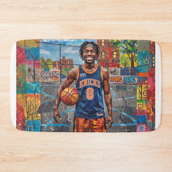 Item preview, NYC Gritty Street Basketball Player Portrait designed and sold by Home Decor Art.