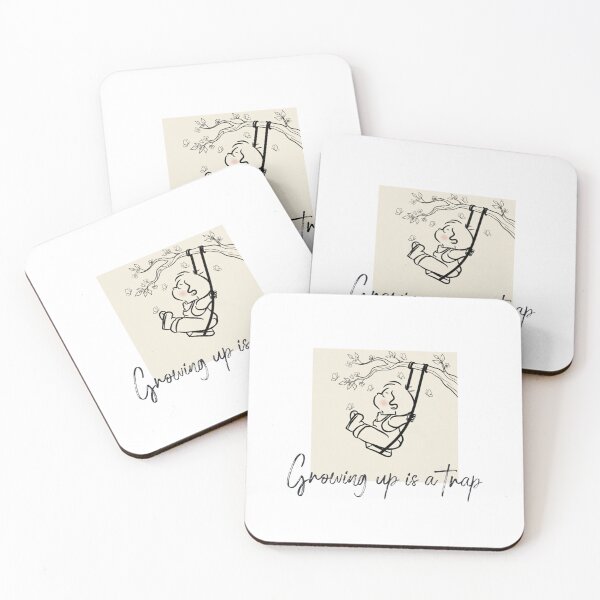 Item preview, Growing Up Is A Trap - Cute Vintage Aesthetic designed and sold by IvanaIka.
