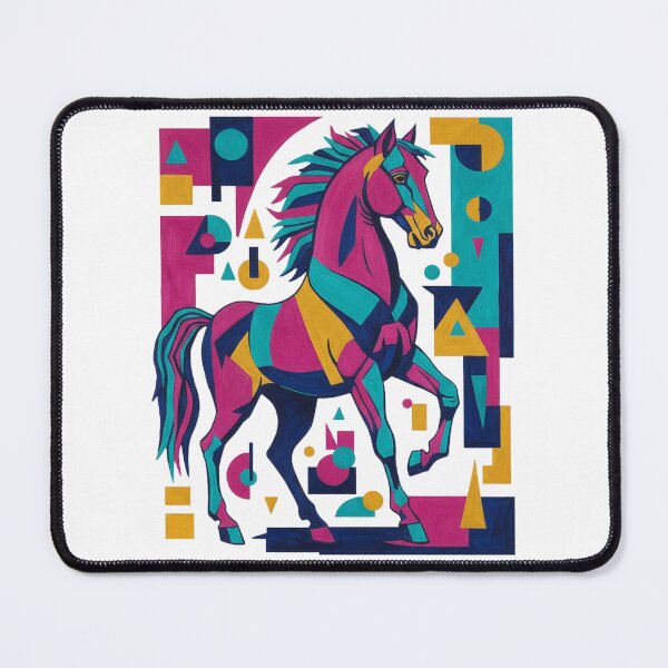 Item preview, Geometric Color Horse – Power in clear forms designed and sold by Herzbaumatelier.