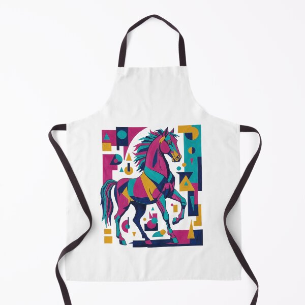 Item preview, Geometric Color Horse – Power in clear forms designed and sold by Herzbaumatelier.