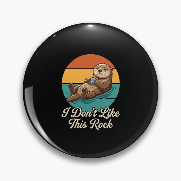Item preview, I Don't Like This Rock Funny Otter Animal Lover Humor designed and sold by SofenArt.