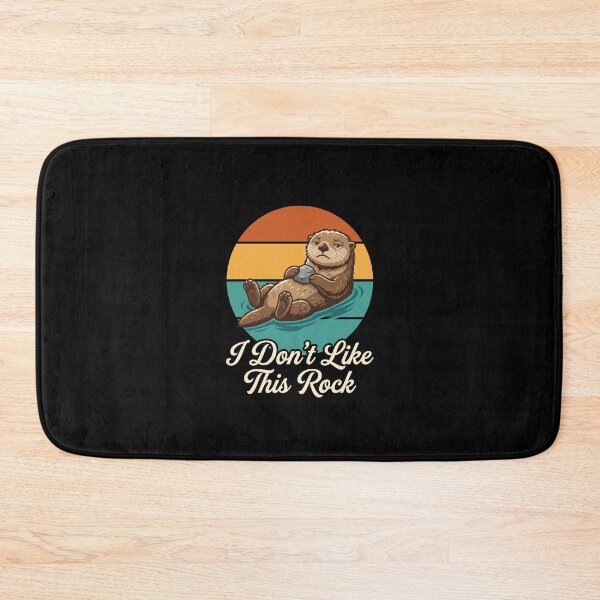 Item preview, I Don't Like This Rock Funny Otter Animal Lover Humor designed and sold by SofenArt.