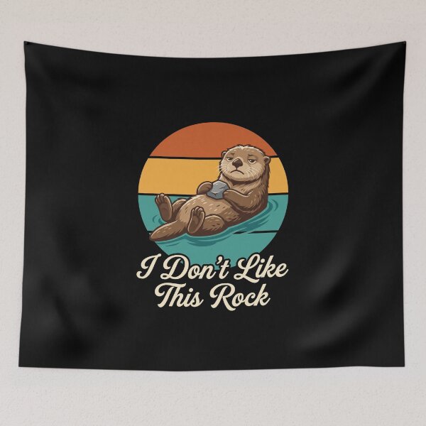 Item preview, I Don't Like This Rock Funny Otter Animal Lover Humor designed and sold by SofenArt.