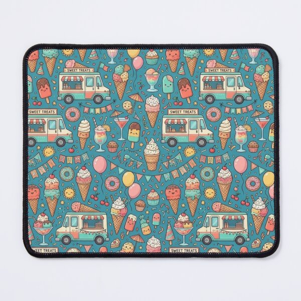 Item preview, Cute summer ice cream pattern Seamless Pattern for Kids and Aesthetic Decor designed and sold by TheQuoteStudio.