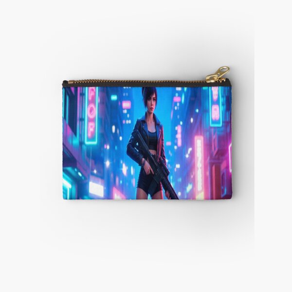 Item preview, Cyberpunk Urban Soldier Neon Alley designed and sold by JMAVILA ART.