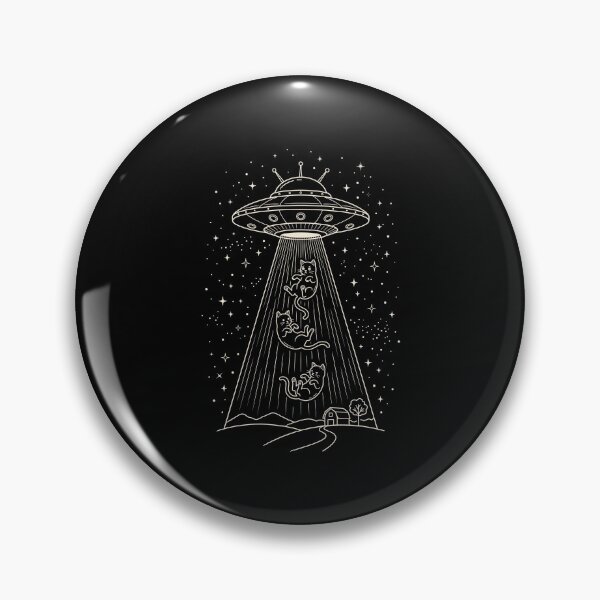 Item preview, UFO Abduction Cats Alien Extraterrestrial Feline Spaceship designed and sold by SofenArt.