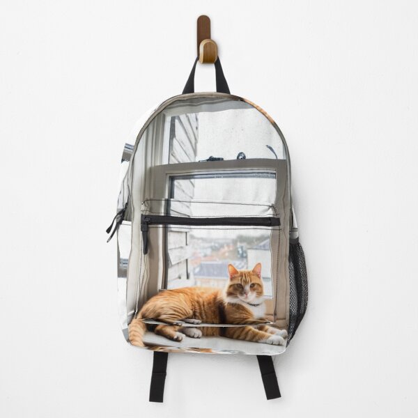 Item preview, Animals - Ginger and White Cat, Serene Contemplation at the Window designed and sold by World-Pets.