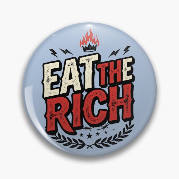 Item preview, Eat The Rich Vintage Distressed Typography | Bold Protest Graphic | Retro Streetwear T-Shirt Design designed and sold by Bhaskar Digital Art.