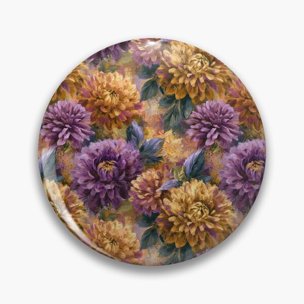 Item preview, Elegant Dahlias Flower  - Retro Flower Floral  - Christmas Gifts For Women designed and sold by RoyalStarsPatts.