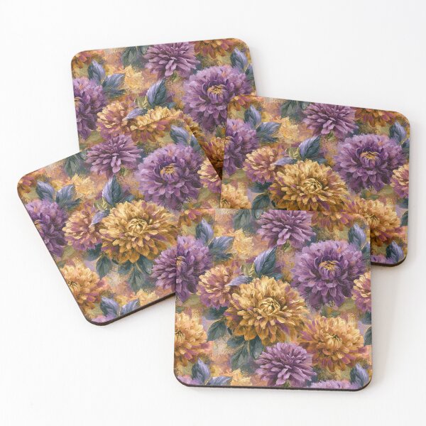 Item preview, Elegant Dahlias Flower  - Retro Flower Floral  - Christmas Gifts For Women designed and sold by RoyalStarsPatts.