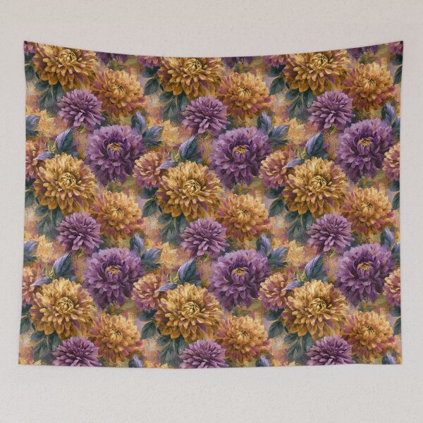 Item preview, Elegant Dahlias Flower  - Retro Flower Floral  - Christmas Gifts For Women designed and sold by RoyalStarsPatts.