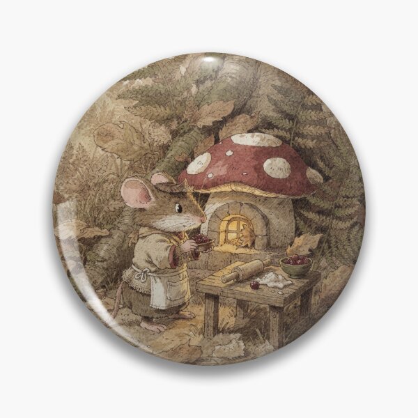 Item preview, Mouse Folk Baking a Thimble Pie designed and sold by PictorialWhimsy.