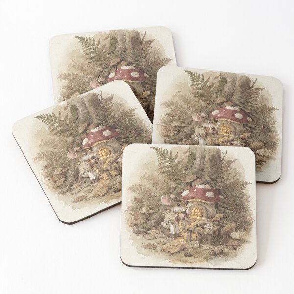 Item preview, Mouse Folk Baking a Thimble Pie designed and sold by PictorialWhimsy.