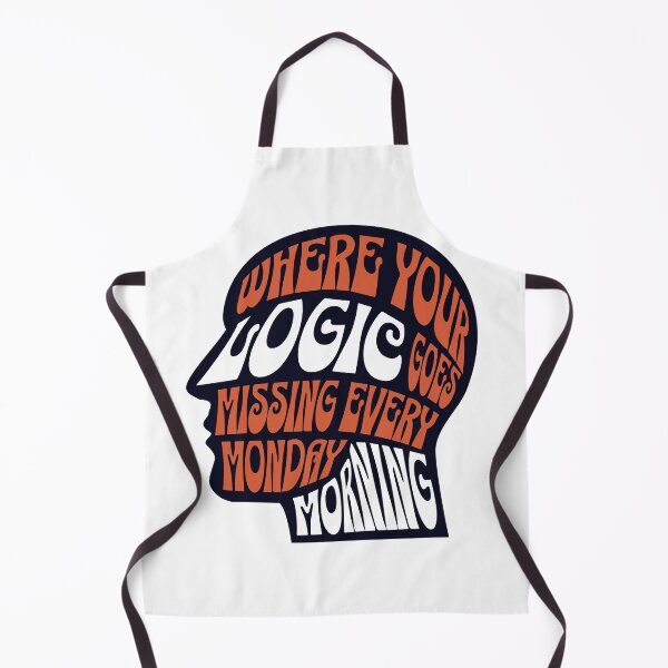 Item preview, Where Your Logic Goes Missing Every Monday Morning Retro Typography T-Shirt designed and sold by QuirkyCloud Designs.