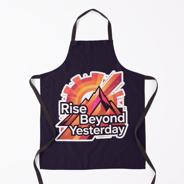 Item preview, Rise Beyond Yesterday Mountain Sticker | Inspirational Success Quote | Growth Mindset Adventure Decal designed and sold by MCV-Designs.