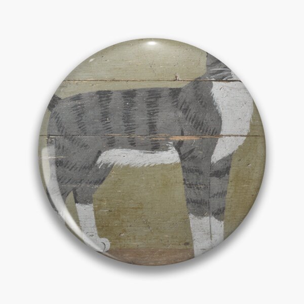 Item preview, Deadpan Tuxedo Cat Folk Painting designed and sold by PictorialWhimsy.