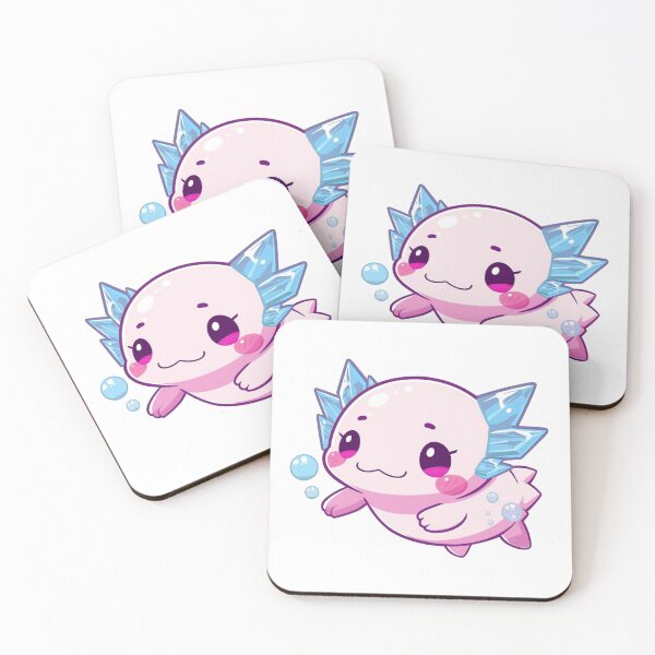 Item preview, Kawaii Axolotl Sticker – Adorable Pink Water Salamander Vinyl Decal for Animal Lovers designed and sold by Pandey14.