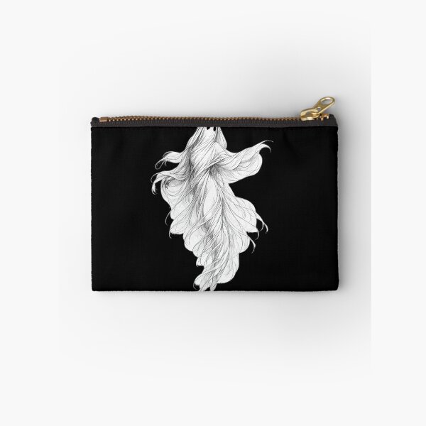 Item preview, Elegant Flowing Ghost – Gothic Fine Line Ghost Illustration designed and sold by BlackBoneArt.