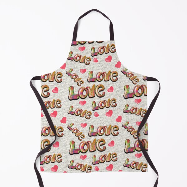 Item preview, Shiny 3D Iove text & Hearts seamless pattern. designed and sold by RuwaDesignArt.