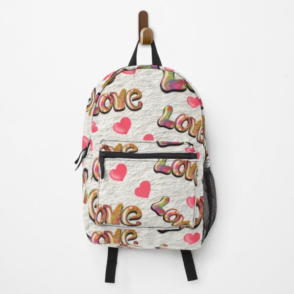 Item preview, Shiny 3D Iove text & Hearts seamless pattern. designed and sold by RuwaDesignArt.