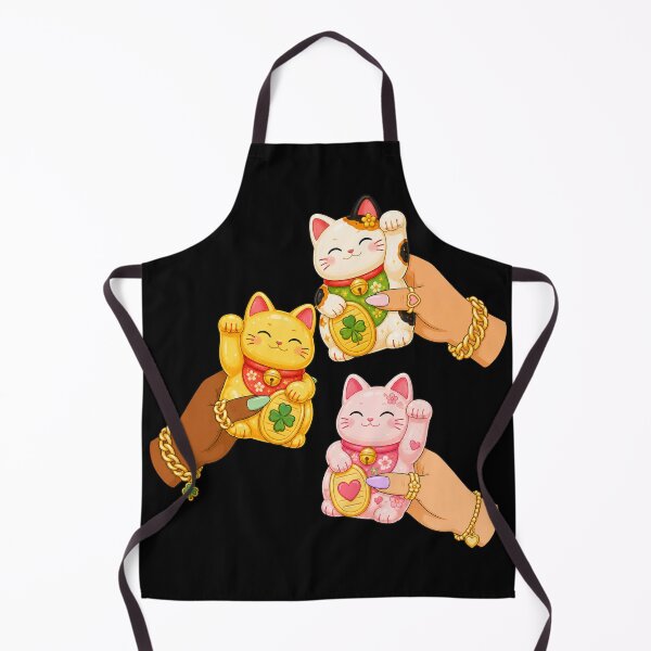 Item preview, Hands Holding Maneki Neko Lucky Cats Illustration designed and sold by DjFreeq.