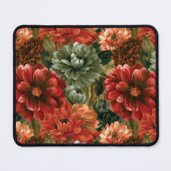 Item preview, Whimsical Dahlias Print  - Birthday Flower Pattern  - Dads Day Gifts designed and sold by RoyalStarsPatts.