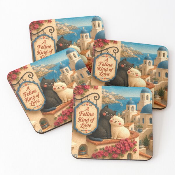 Item preview, Charming Cats in Mediterranean Setting designed and sold by Andy Gambino Art.