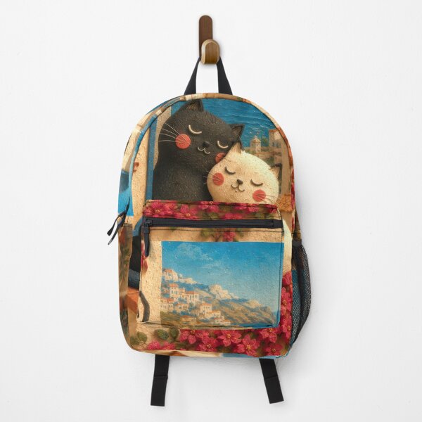 Item preview, Charming Cats in Mediterranean Setting designed and sold by Andy Gambino Art.
