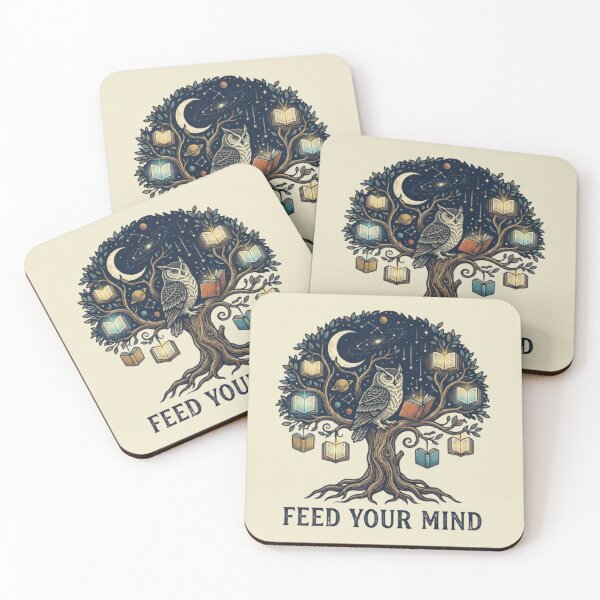 Item preview, Feed Your Mind – Wisdom Tree Art  designed and sold by Dogandesighn.