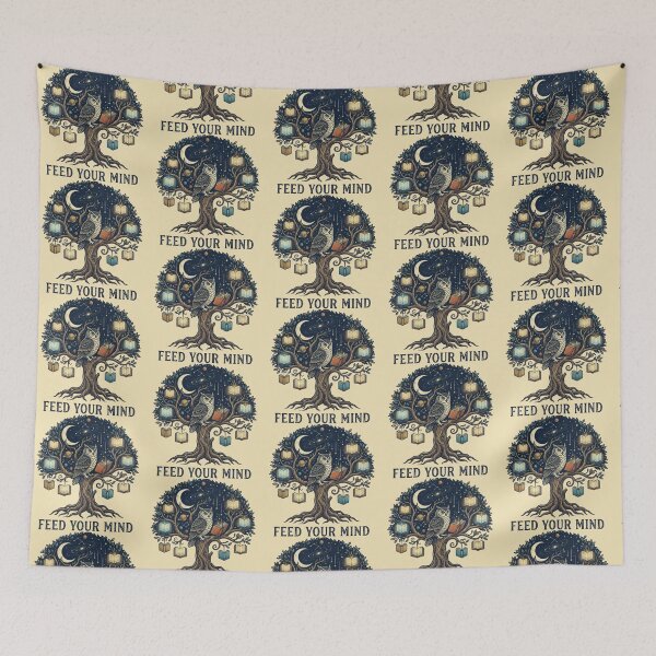 Item preview, Feed Your Mind – Wisdom Tree Art  designed and sold by Dogandesighn.