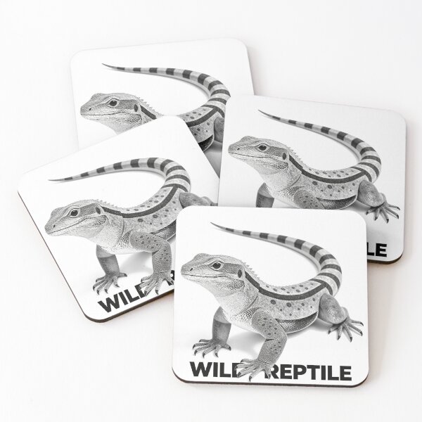 Item preview, Wild Reptile Monitor Lizard Monochrome Art designed and sold by Cukupsehatlah.