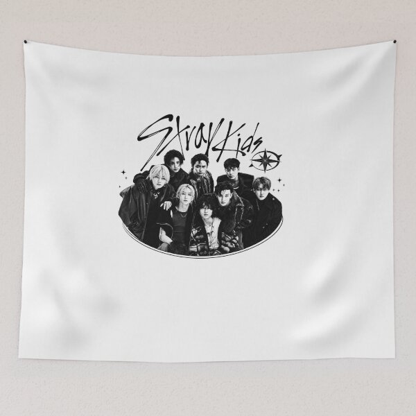 Item preview, Stray Kids Group Portrait Shirt, Black White Vintage Kpop Tee, SKZ Stay Compass Graphic, Concert Fan Gift, Comfort Colors Shirt designed and sold by BerryHand.