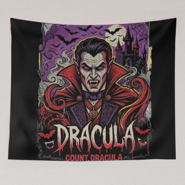 Item preview, Dracula - Classic Dark Horror Pop Art Vampire designed and sold by ElvisVintagePosters.