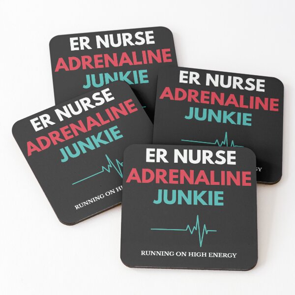Item preview, ER Nurse Adrenaline Junkie - Running On High Energy designed and sold by amndro.