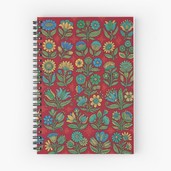 Item preview, Crimson Tapestry: Naive Slavic Botanical Pattern designed and sold by FreiherrPK.
