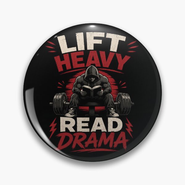 Item preview, Lift Heavy Read Drama Funny Gym Design – Retro Fitness Book Lover T-Shirt designed and sold by Artimax-Studio.