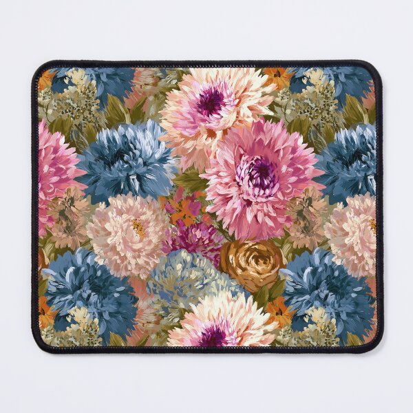 Item preview, Artistic Dahlias Print  - Retro Flower Floral  - Father'S Day Gifts designed and sold by RoyalStarsPatts.