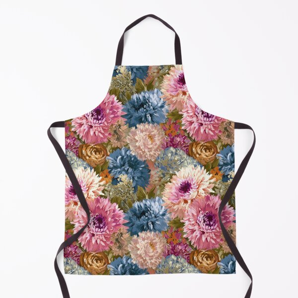 Item preview, Artistic Dahlias Print - Retro Flower Floral - Father'S Day Gifts designed and sold by RoyalStarsPatts.