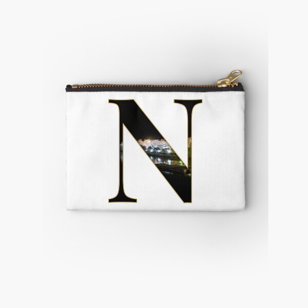 Item preview, Night Sakura River Letter N designed and sold by InakaLifePhoto.